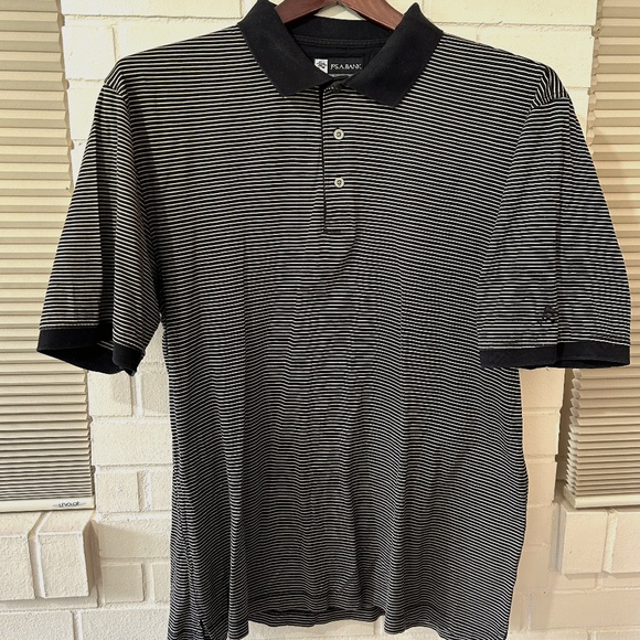 Jos.A.Banks, Large,  Leadbetter Golf Shirt Men’s Polo Style , Black and Gold - Picture 1 of 1